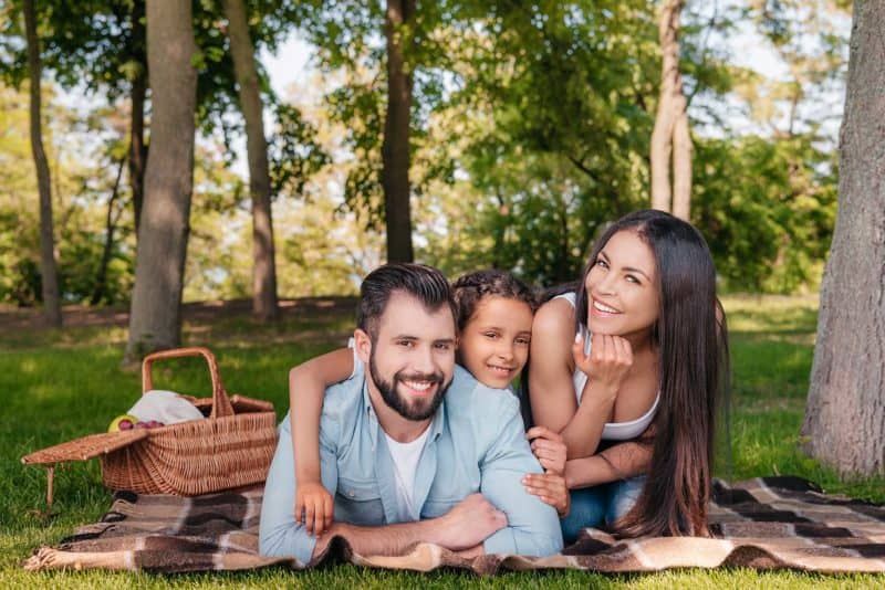 A family having fun after dental appointment